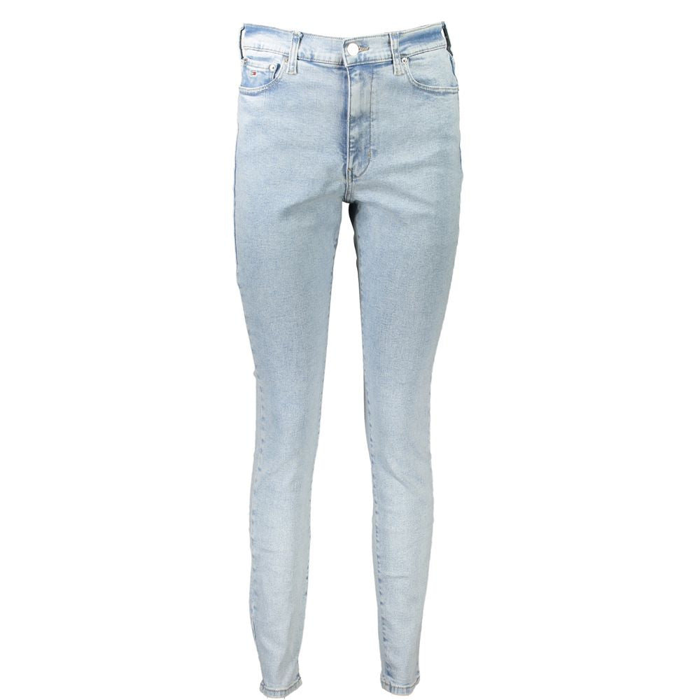 Tommy Hilfiger Blaue Baumwoll-Skinny-Jeans für Frauen