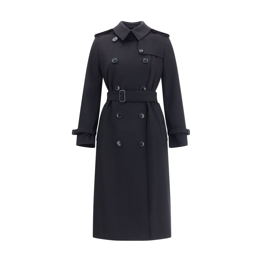 Burberry Schwarzer Kaschmir-Mantel