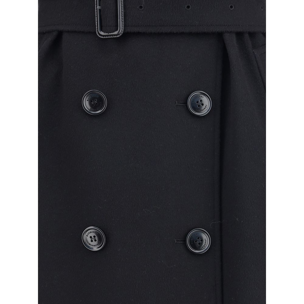 Burberry Schwarzer Kaschmir-Mantel