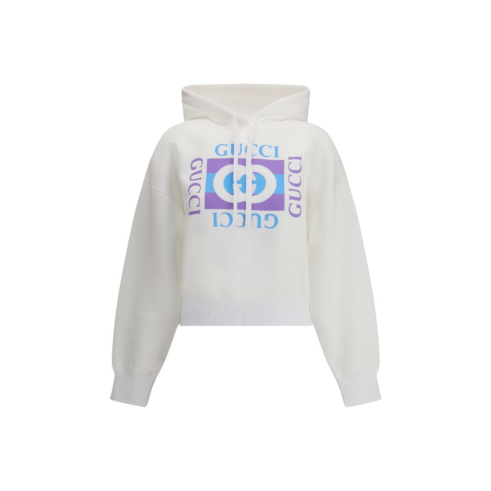 Gucci Baumwoll-Sweatshirt in Reinweiß