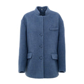 Gucci Hellblauer Wollmantel