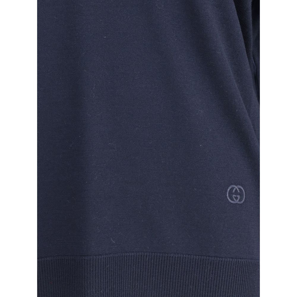 Gucci Blauer Woll-Sweater