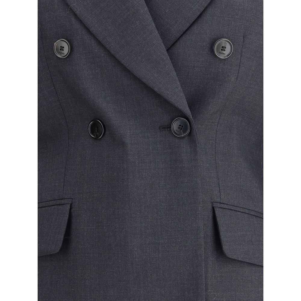 Gucci Elegante Kleidung aus grauer Wolle