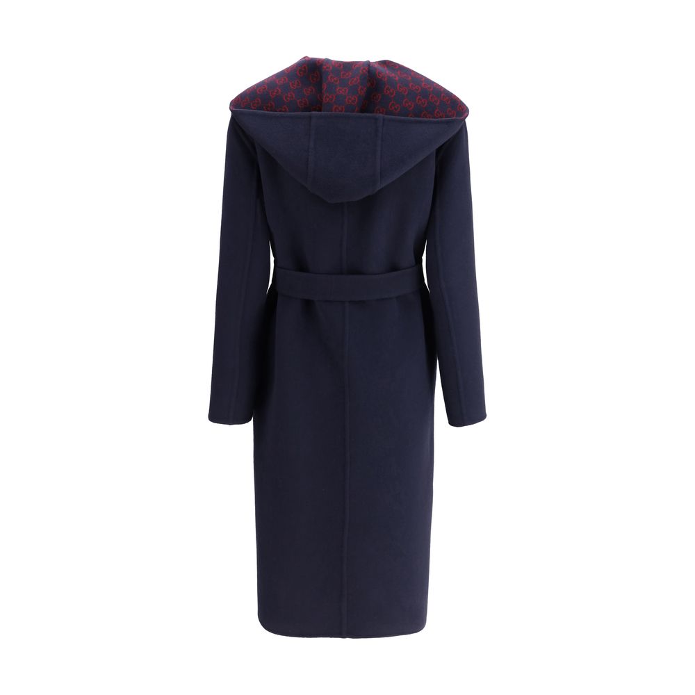 Gucci Blauer Wollmantel
