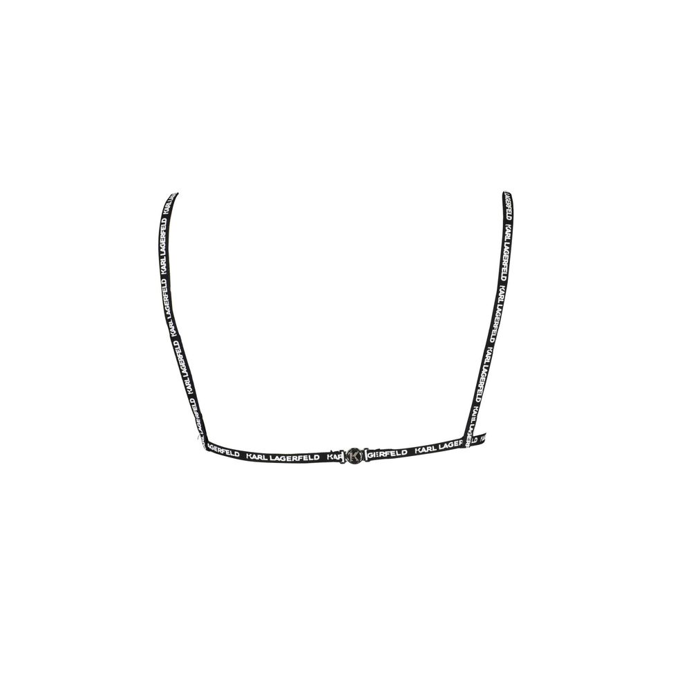 Karl Lagerfeld Schwarze Elastan-Badebekleidung