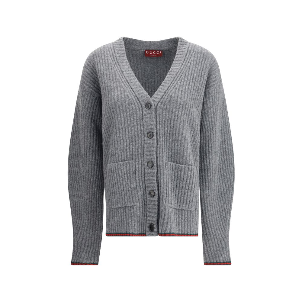 Gucci Grauer Wollcardigan