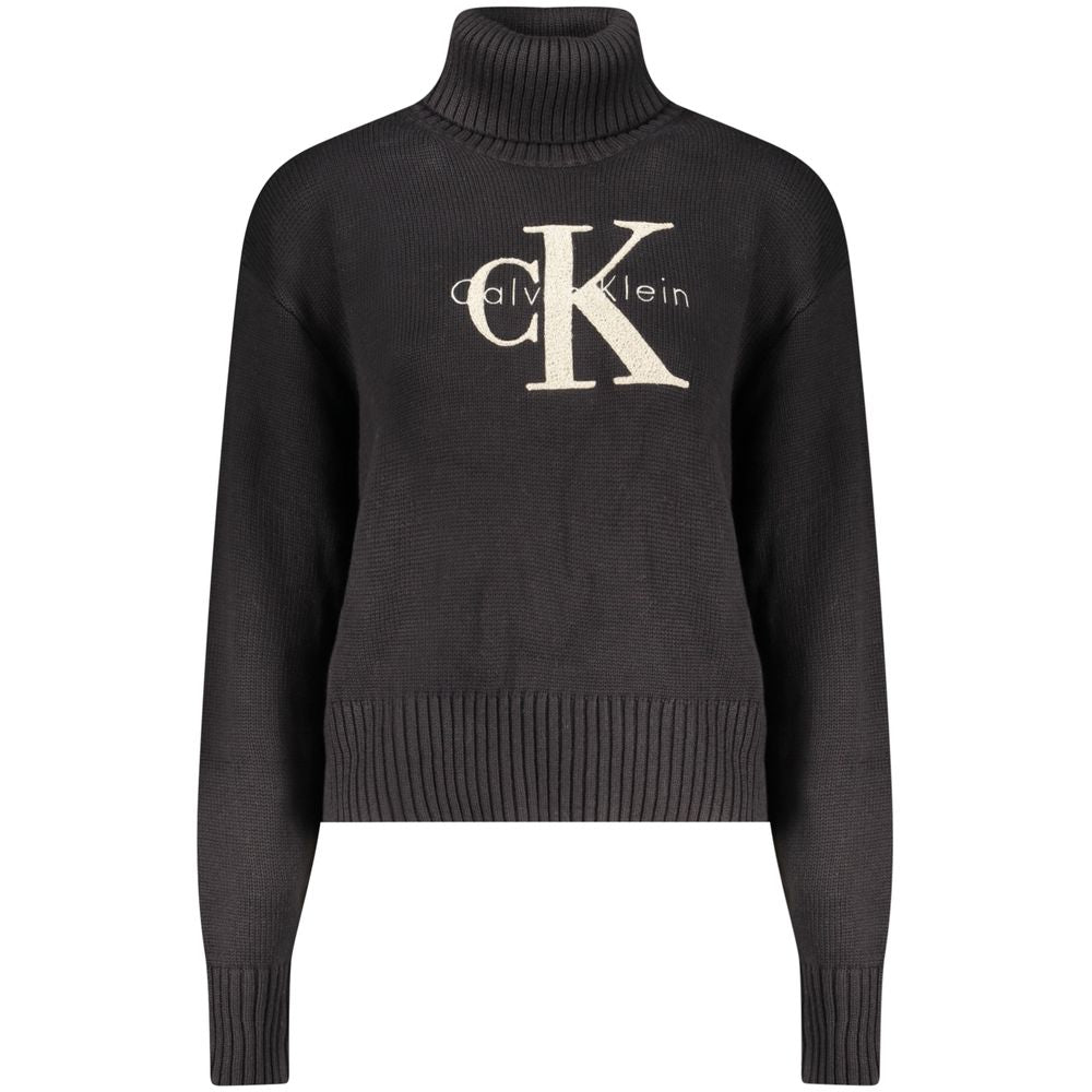 Calvin Klein Baumwollpullover in Schwarz