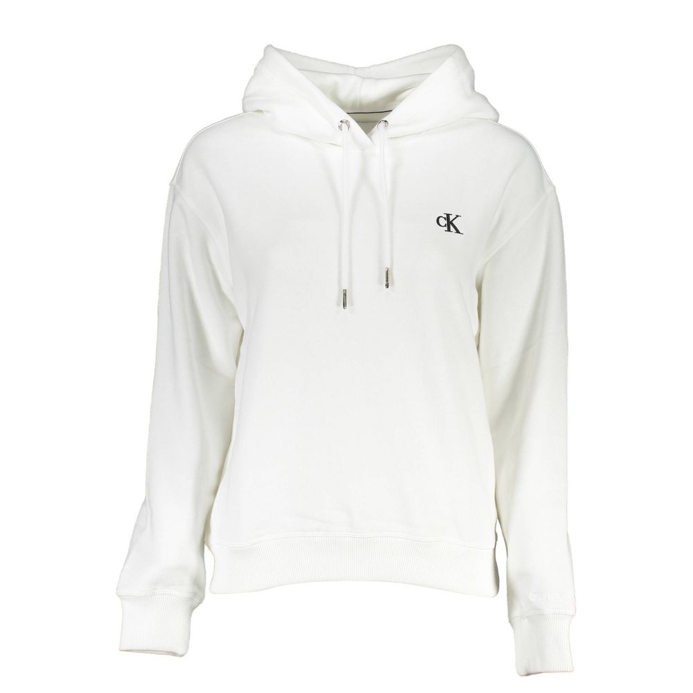 Calvin Klein Weißer Baumwollpullover für Frauen
