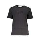 Calvin Klein Schwarzes Baumwoll-T-Shirt für Frauen