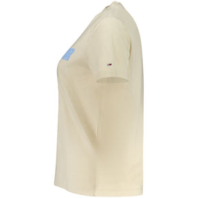 Tommy Hilfiger Beige Baumwolle Frauen T-Shirt