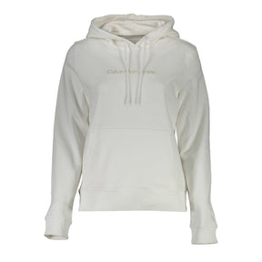 Calvin Klein Weißer Baumwollpullover für Frauen