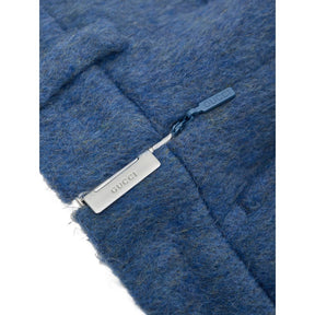Gucci Blaue Wollshorts