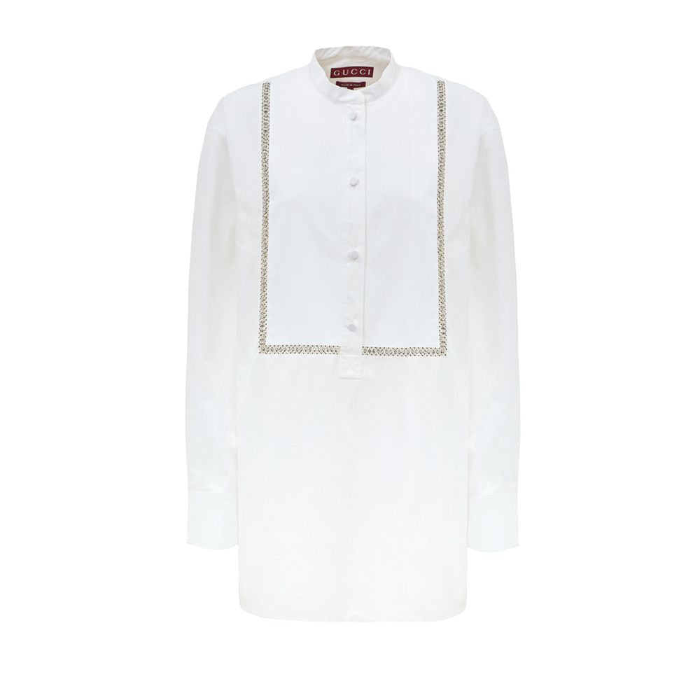 Gucci Weiße Baumwollbluse