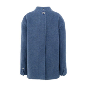 Gucci Hellblauer Wollmantel