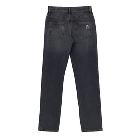 Gucci Graue Baumwolljeans mit Relaxed Fit
