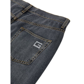 Gucci Graue Baumwolljeans mit Relaxed Fit