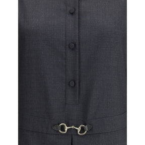 Gucci Graues Wollkleid für den Alltag