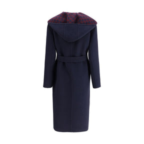 Gucci Blauer Wollmantel