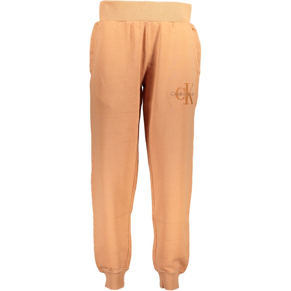 Calvin Klein Orangefarbene Baumwollhose