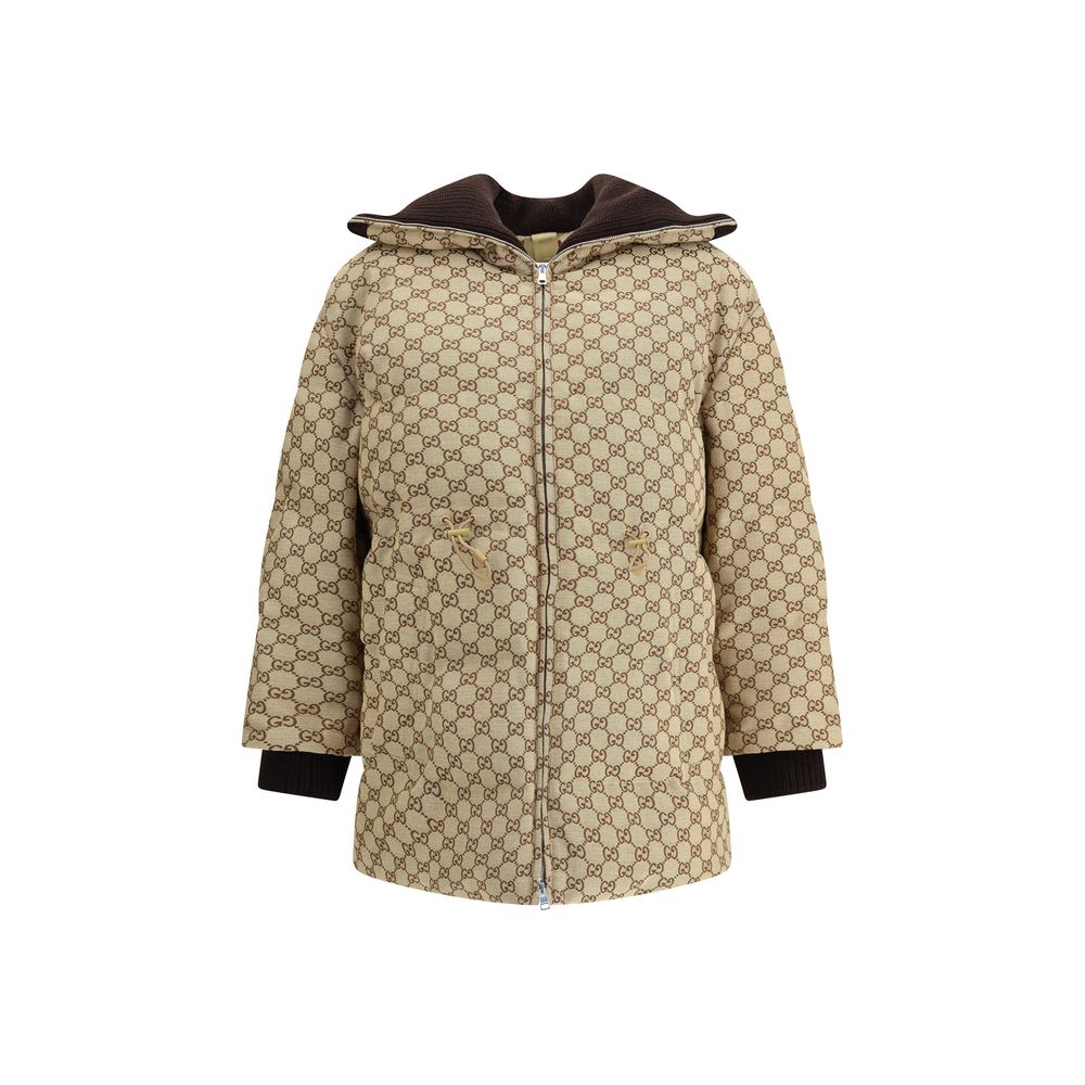 Gucci Beiger Baumwoll-Bomberjacke