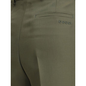 Gucci Grüne Wollhose