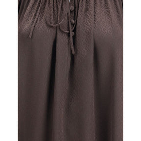 Burberry Braune Seidenbluse