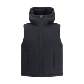 Gucci Schwarze Wollweste ohne Ärmel