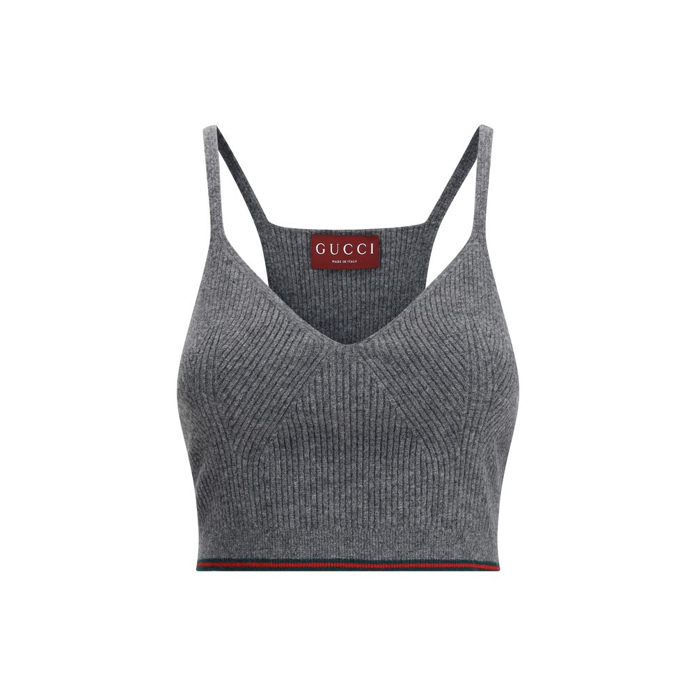 Gucci Graues Woll-Top