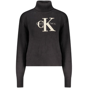 Calvin Klein Baumwollpullover in Schwarz