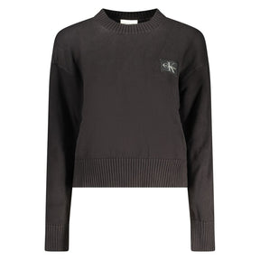 Calvin Klein Schwarzer Baumwoll-Pullover