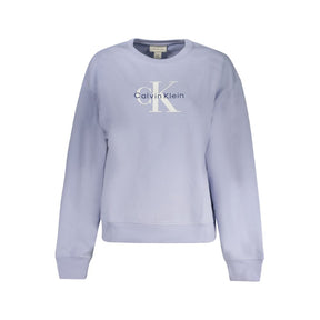 Calvin Klein Baumwoll-Sweatshirt in Flieder