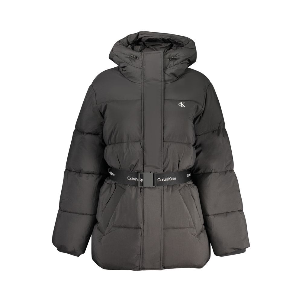 Calvin Klein Schwarze Nylon-Jacken & Mantel